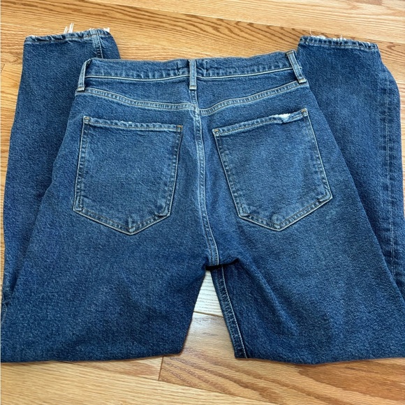 Agolde Riley High Rise Straight Crop (Stretch) Jeans - Picture 5 of 9
